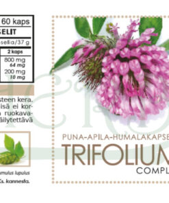 puna apila trifolium kapselit etiketti Finherb